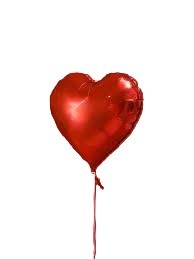 Kırmızı Kalp Folyo Uçan Balon